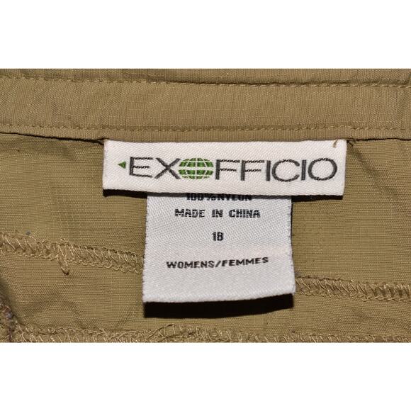EXOFFICIO $65 Drawcord Waist Nylon Hiking Shorts Tan Size 18 - Picture 4 of 4